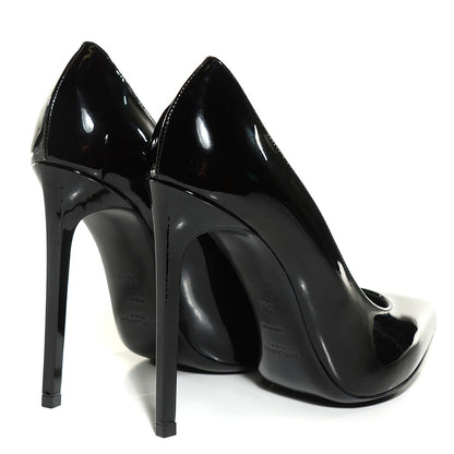 Saint Laurent Patent Classic Paris 105 Escarpin Pumps 39.5 Black 12 of 16