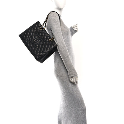 Chanel Caviar Quilted Grand Shopping Tote GST Black 2 of 11
