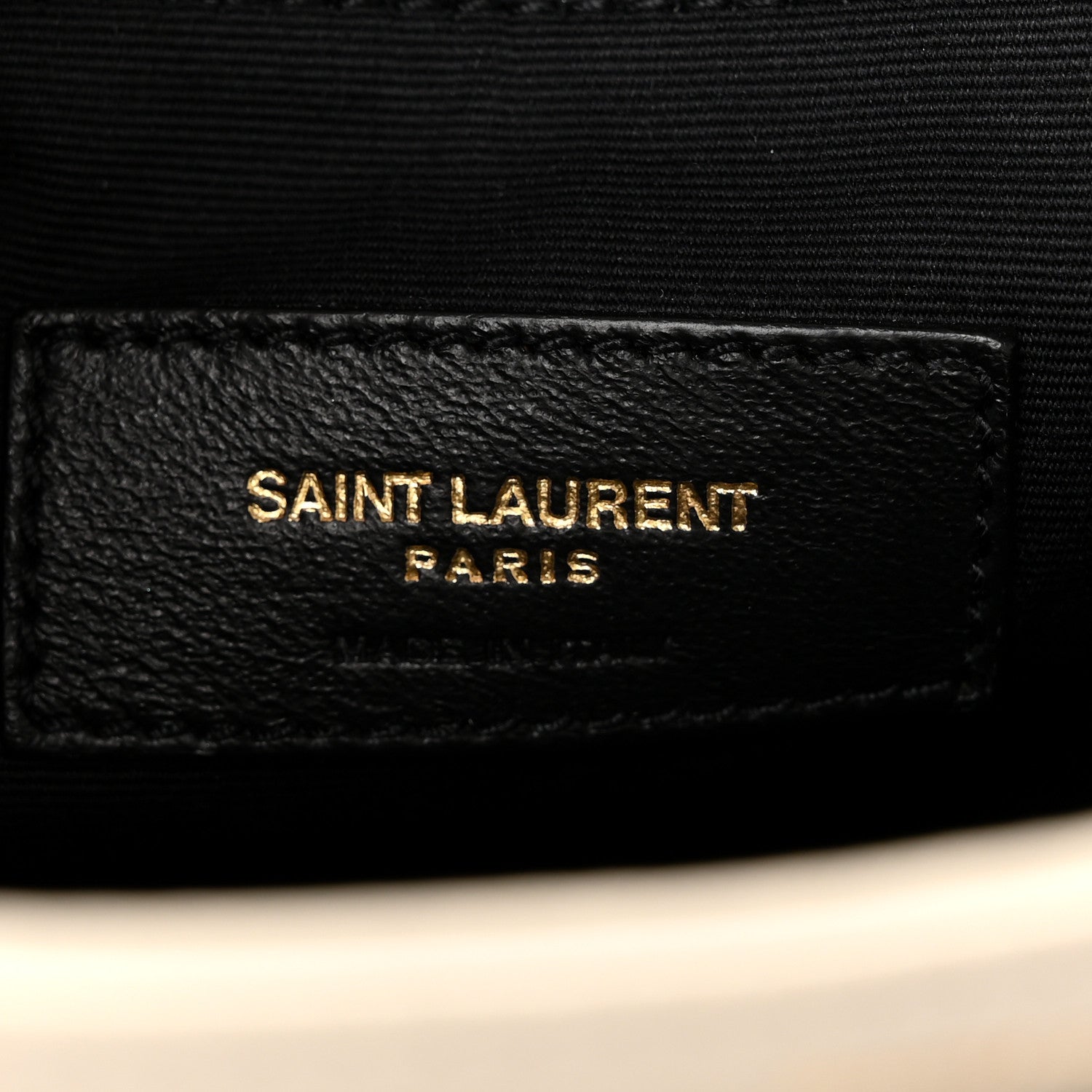 Saint Laurent Lambskin Quilted Mini Becky Chain Bag Crema Soft 6 of 11