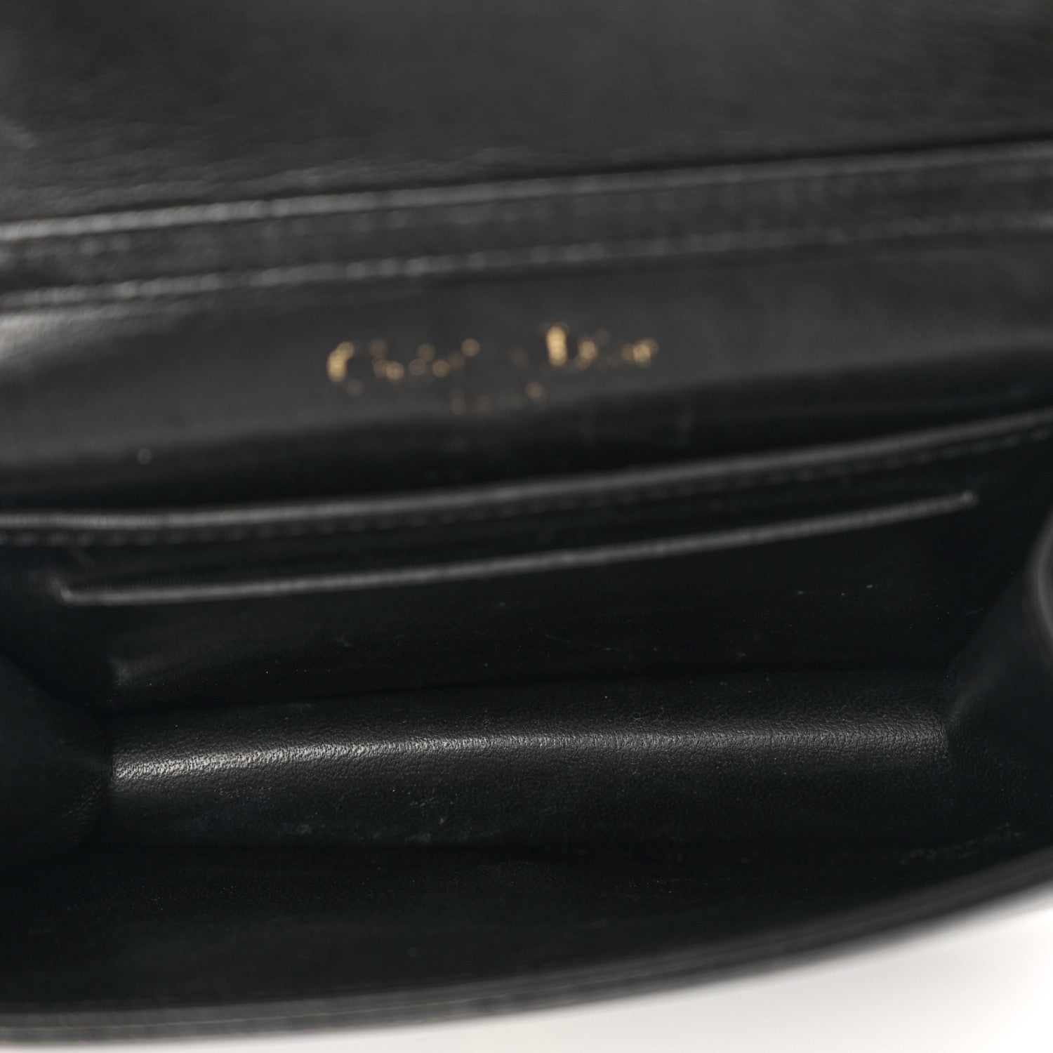 Christian Dior Lambskin Baby Diorama Flap Bag Black 5 of 8