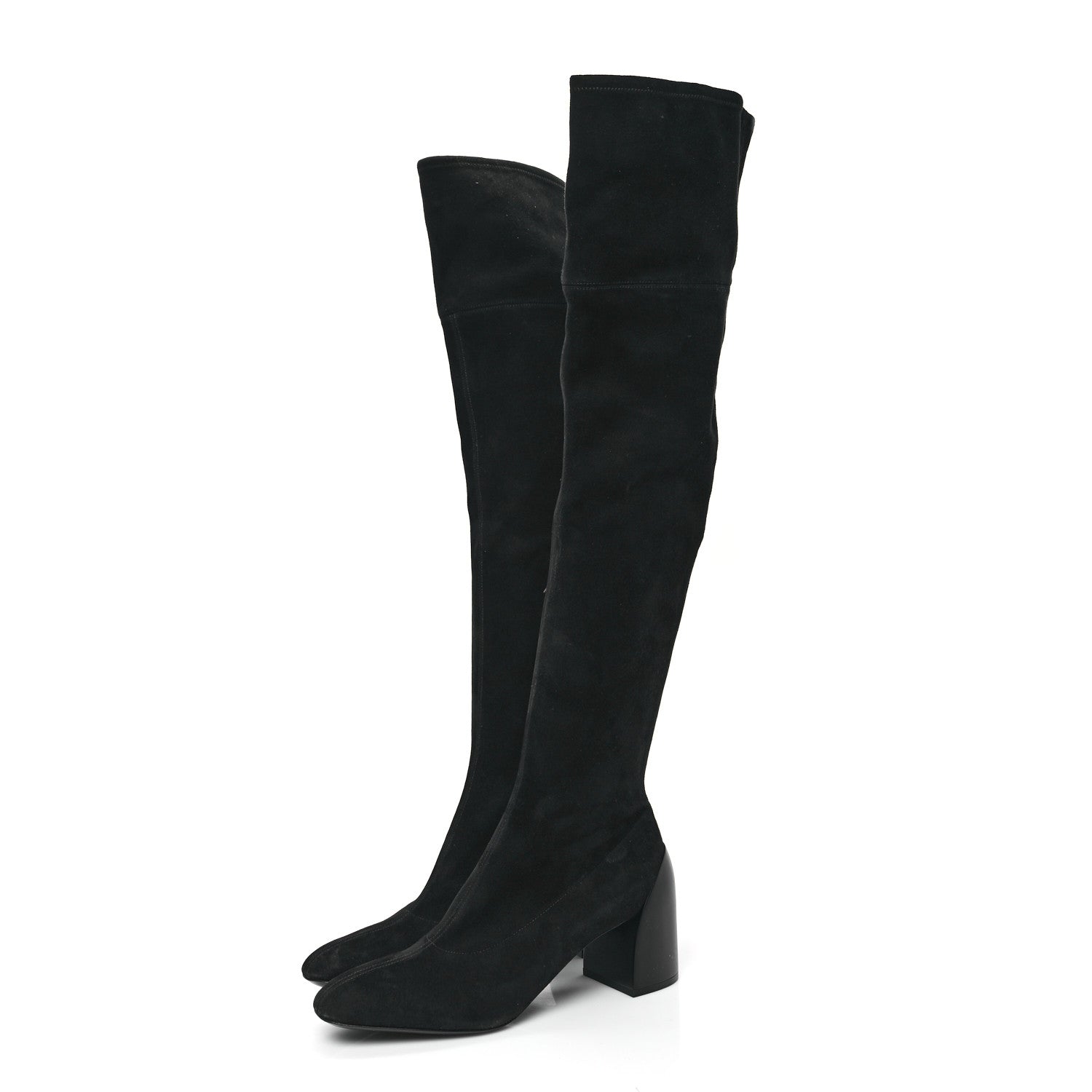 Hermes Velvet Goatskin Betty 60 Boots 38.5 Black 3 of 6
