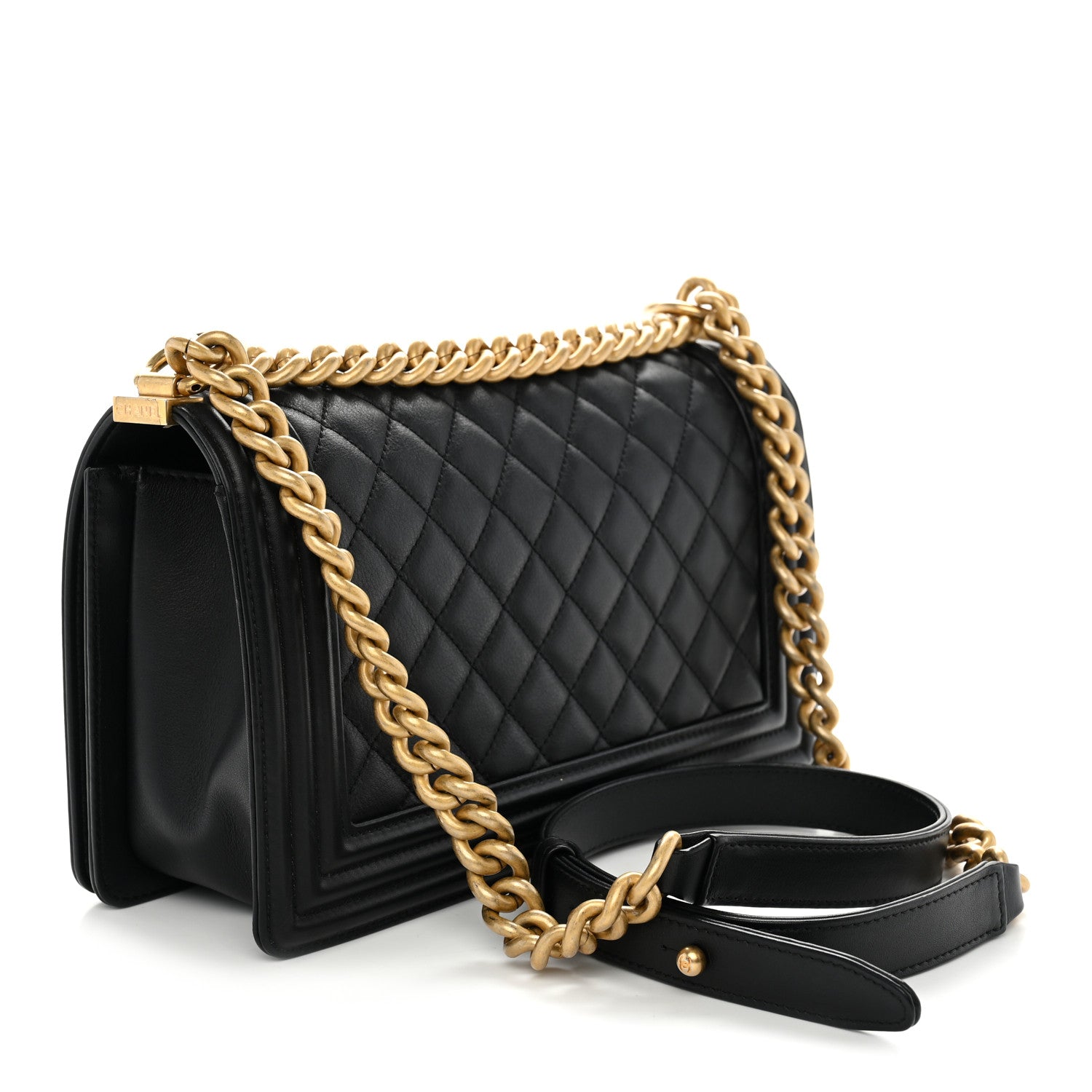 Chanel Calfskin Quilted Medium Boy Flap Black 3 of 11