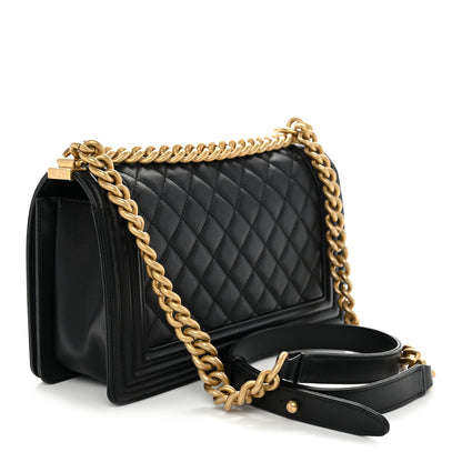 Chanel Calfskin Quilted Medium Boy Flap Black 3 of 11