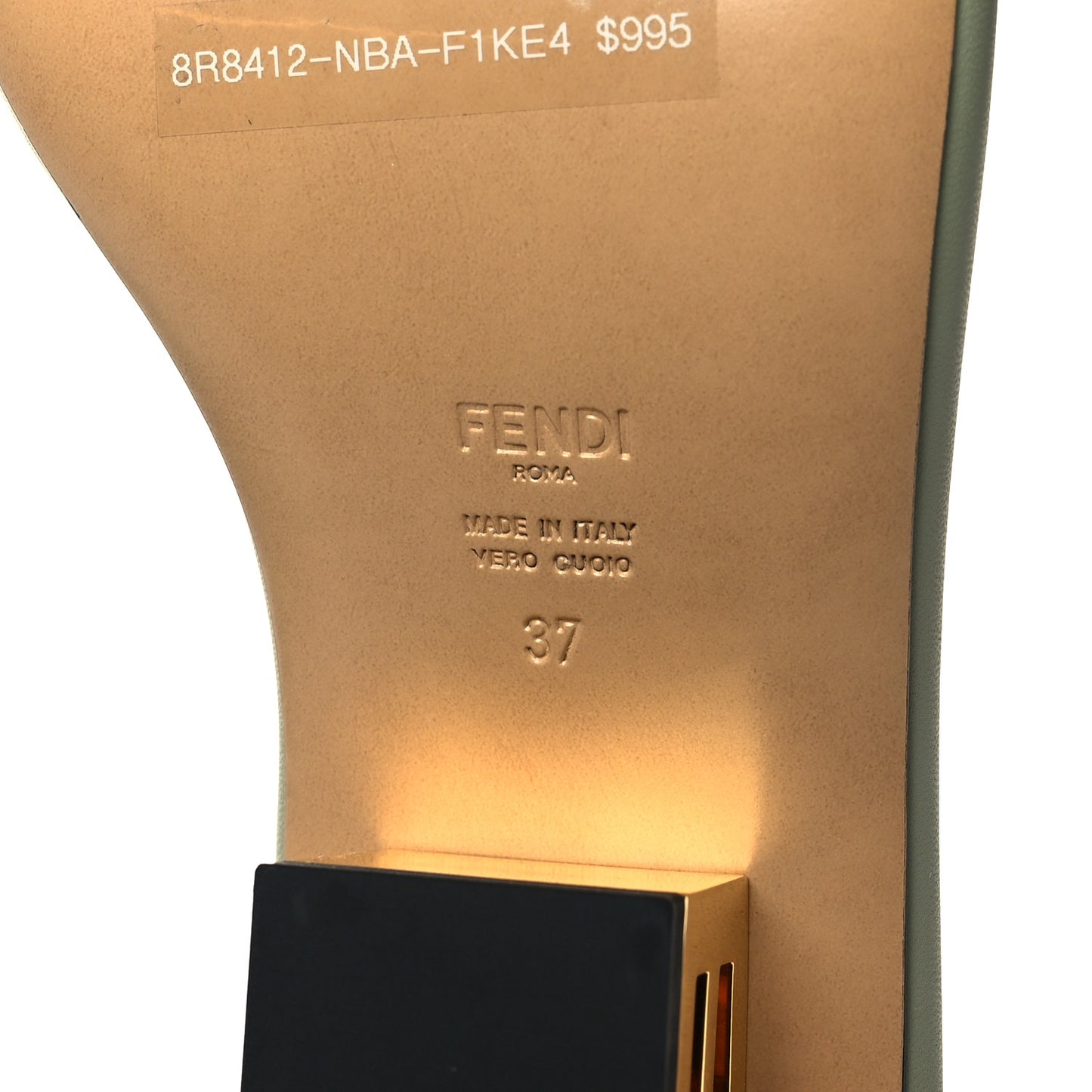 Nappa Baguette 60mm Slide Sandals 37 Musk