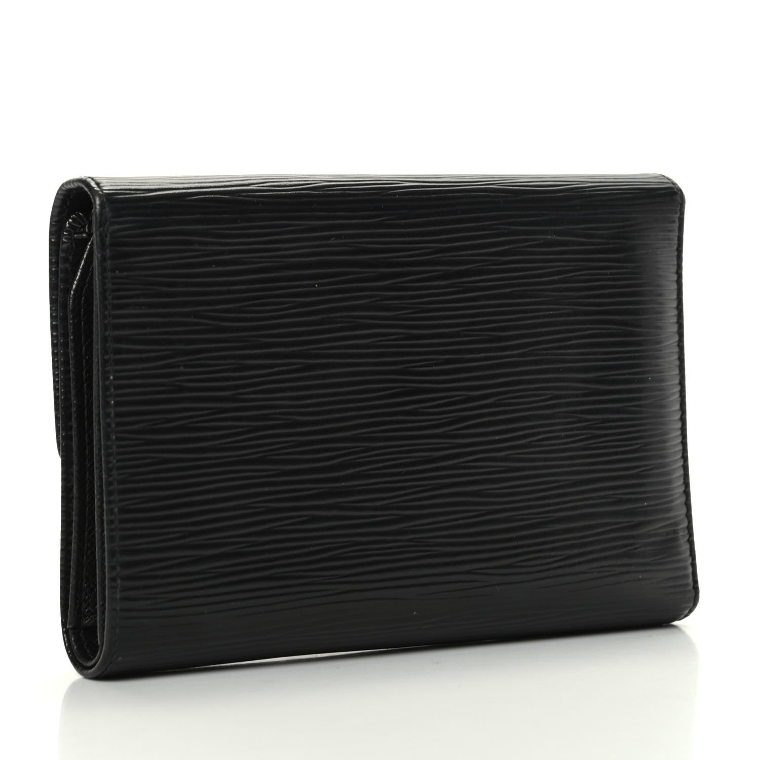 Louis Vuitton Epi Porte Tresor Etui Papiers Wallet Black 3 of 6