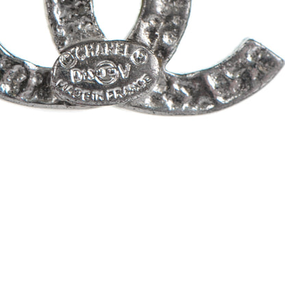Chanel Crystal CC Earrings Silver 6 of 6