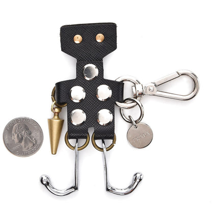 Prada Saffiano Robot Trick Keychain Black 2 of 4