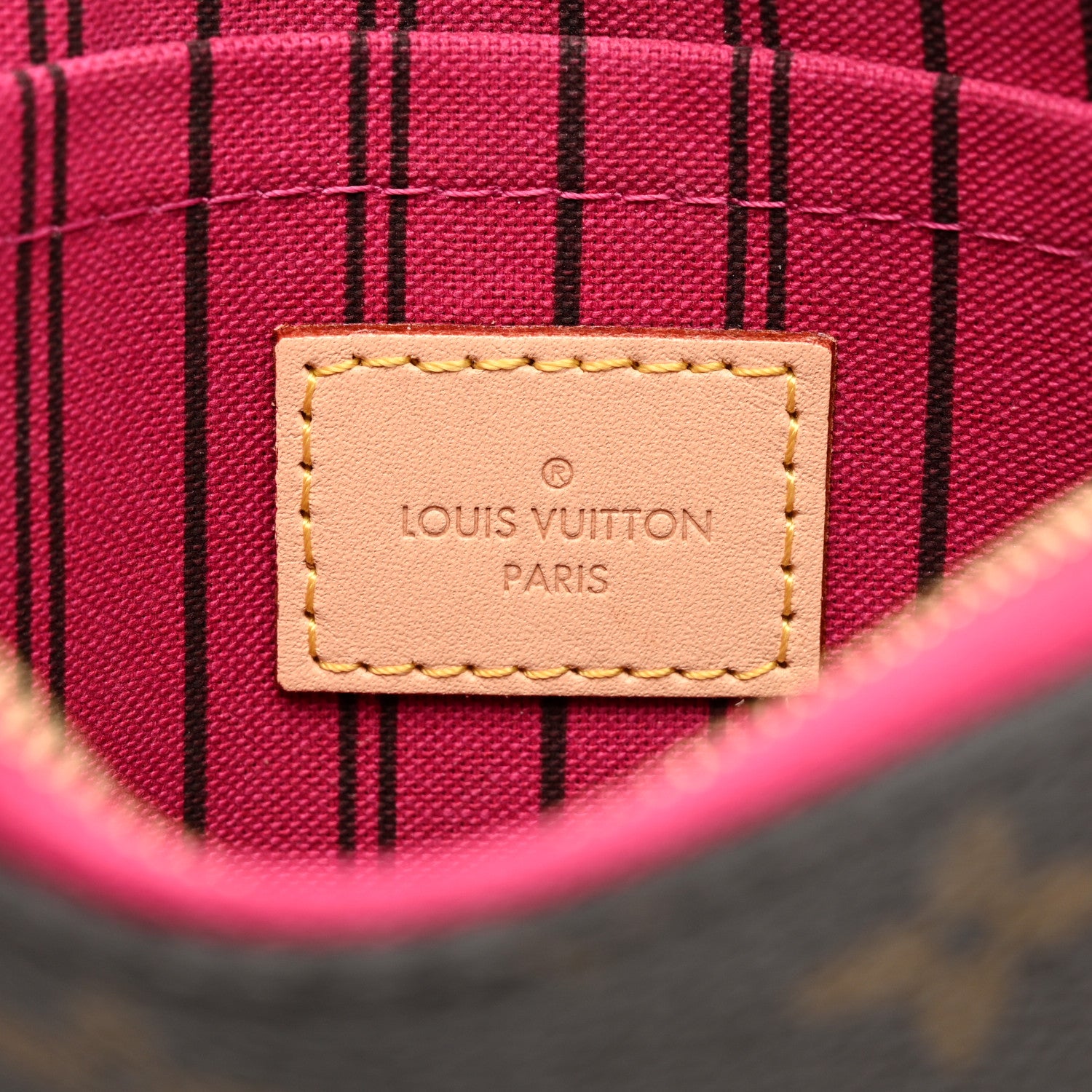 Louis Vuitton Monogram Neverfull MM GM Pochette Pivoine 6 of 7