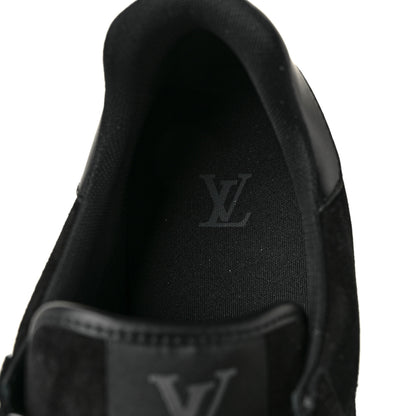 Louis Vuitton Suede Mens LV Trainer Sneakers 9 Black 8 of 8