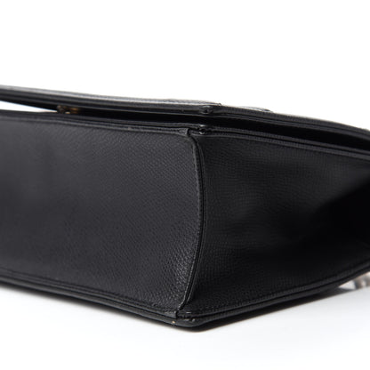 Christian Dior Grained Calfskin Small Diorama Flap Bag Black 7 of 12
