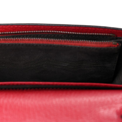 Gucci GG Supreme Monogram Web Queen Margaret Chain Wallet Red 11 of 12