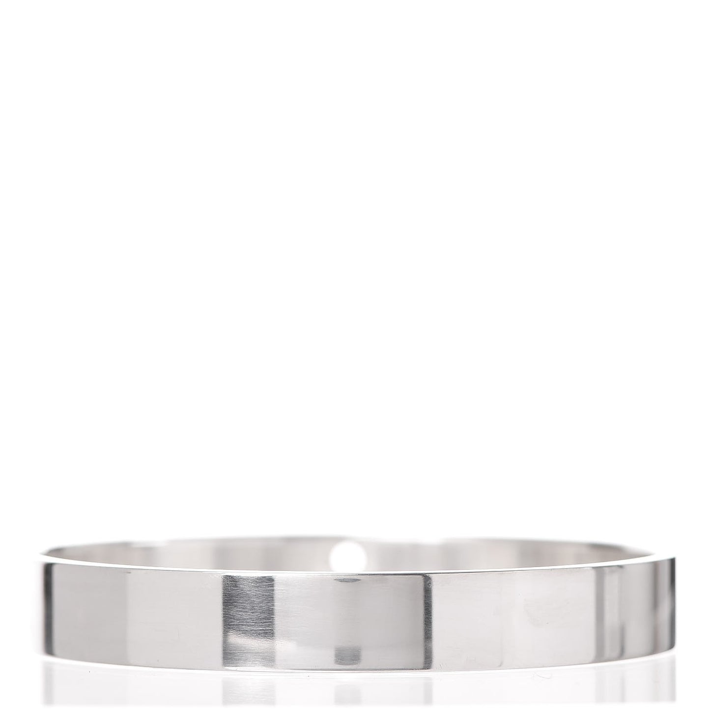 Sterling Silver Diamond Narrow Locks Bangle Bracelet