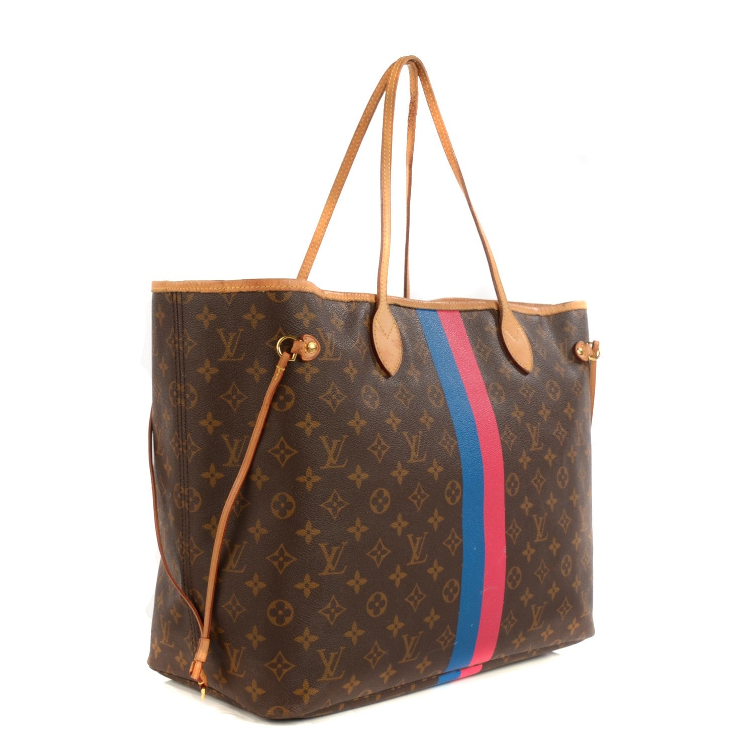 Louis Vuitton Monogram My LV Heritage Neverfull GM Fuchsia Blue Clair 4 of 7
