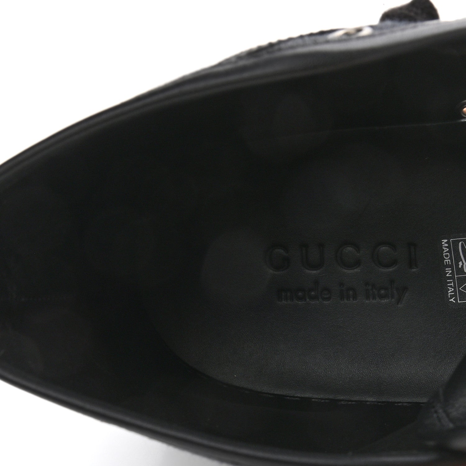 Gucci Monogram Mens High Top Sneakers 9.5 Black 7 of 8