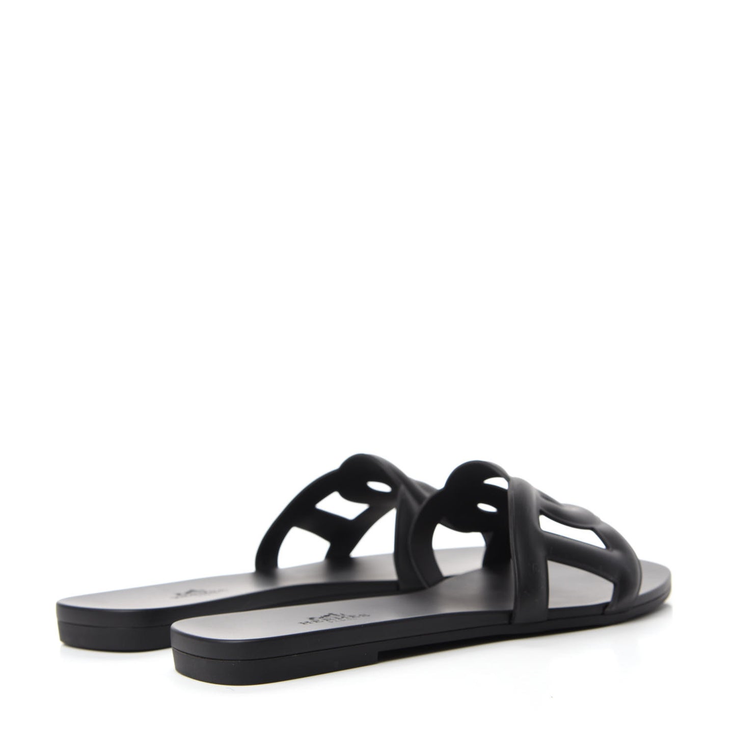 Rubber Aloha Sandals 38 Black