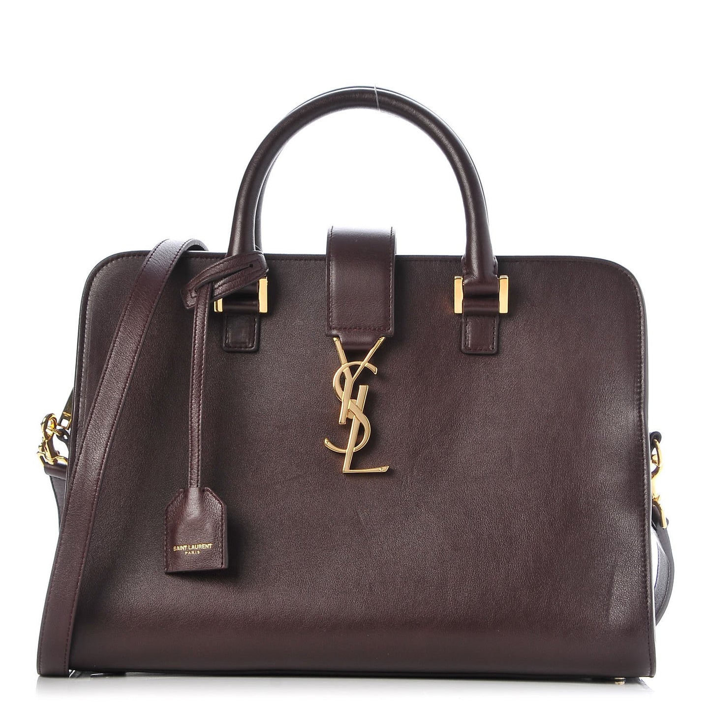 Calfskin Small Monogram Cabas Bordeaux