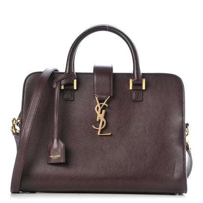 Saint Laurent Calfskin Small Monogram Cabas Bordeaux 1 of 7