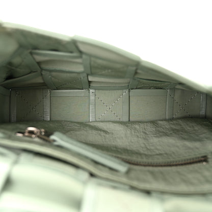 Bottega Veneta Paper Calfskin Maxi Intreccio Cassette Crossbody Bag Sage 5 of 10