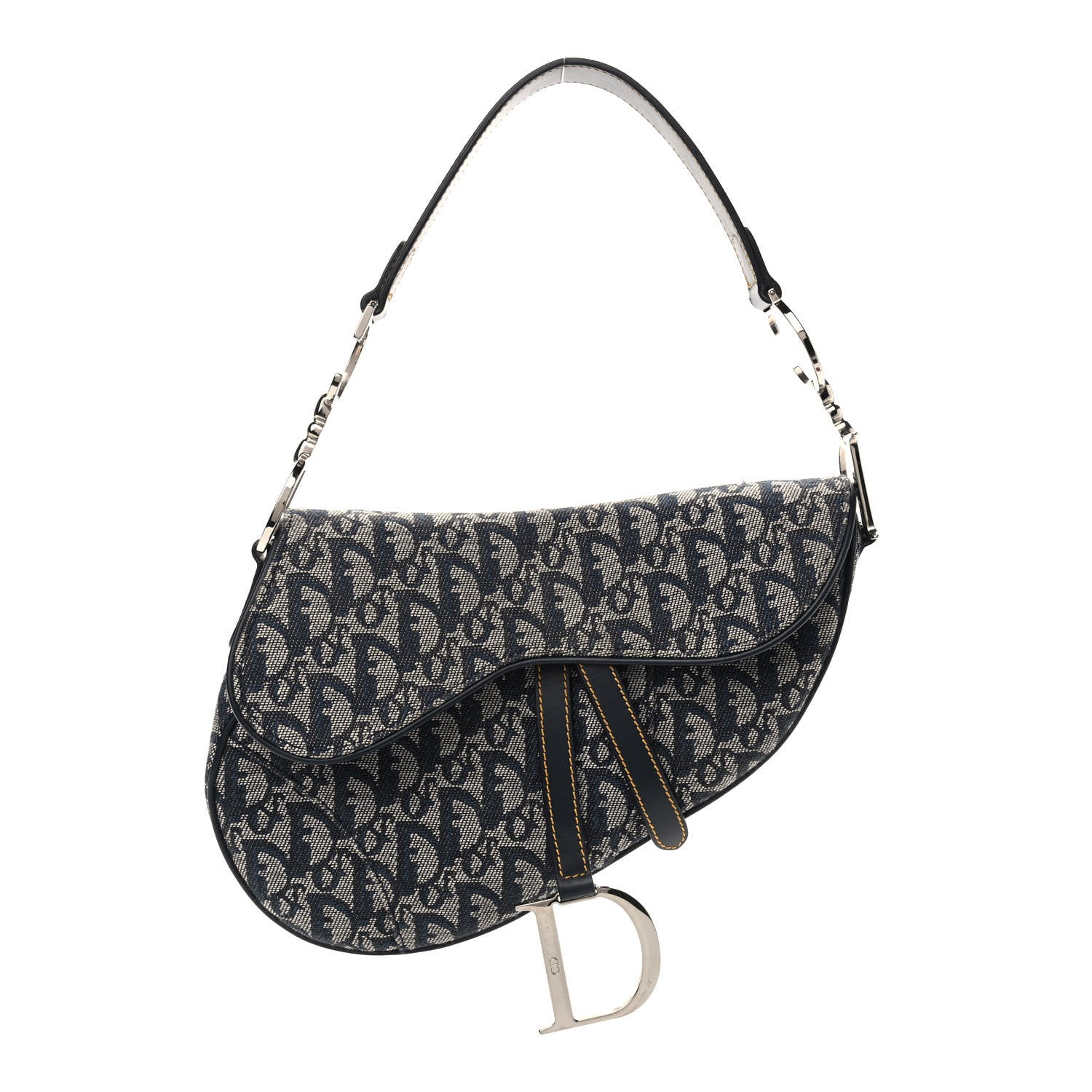 Christian Dior Monogram Saddle Bag Blue 1 of 9