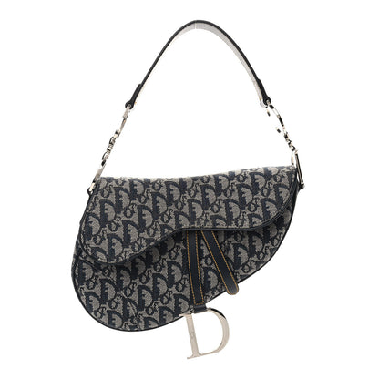 Christian Dior Monogram Saddle Bag Blue 1 of 9