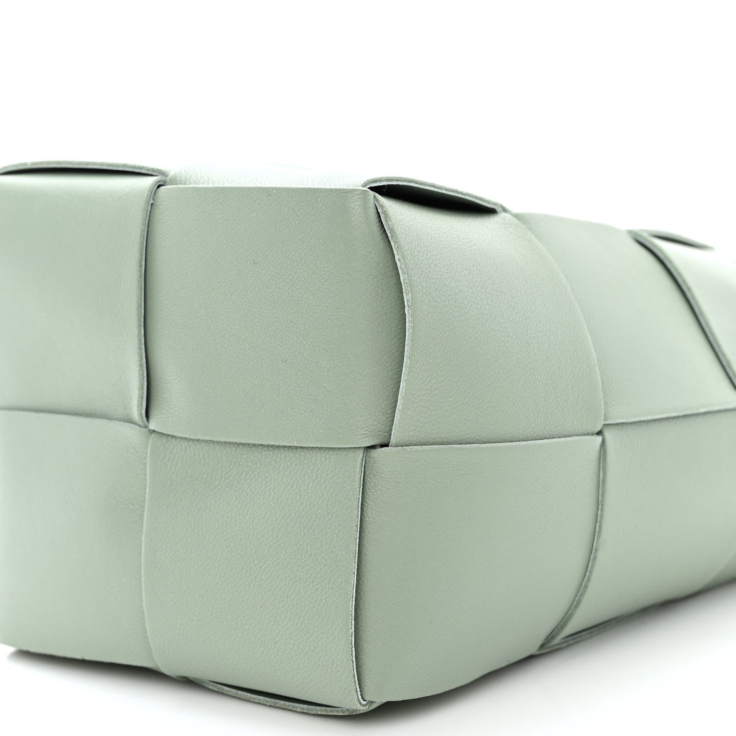 Bottega Veneta Nappa Maxi Intrecciato Mini Cassette Bucket Bag New Sauge 9 of 10