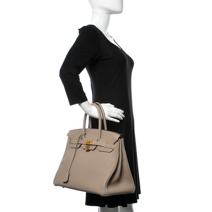 Hermes Togo Birkin 35 Gris Asphalte 2 of 35
