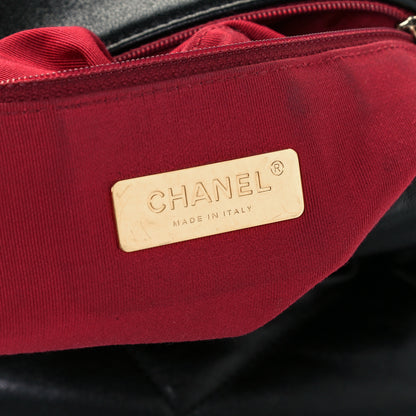 Chanel Lambskin Quilted Large Chanel 19 Flap Black 6 of 10