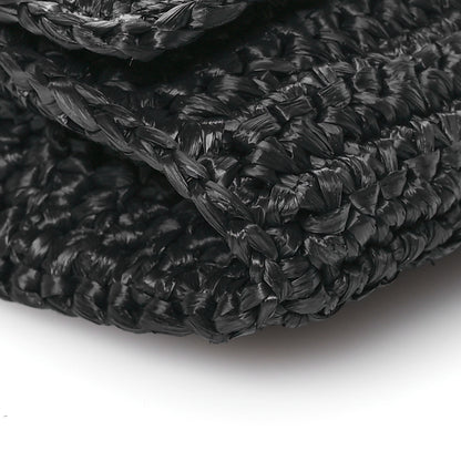 Saint Laurent Raffia Monogram Tassel Kate 99 Black 9 of 11