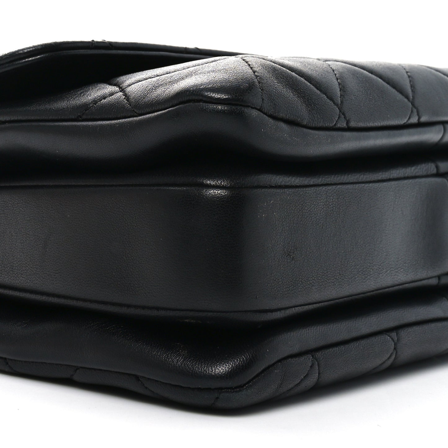 Lambskin Quilted Small Trendy CC Dual Handle Flap Bag Black