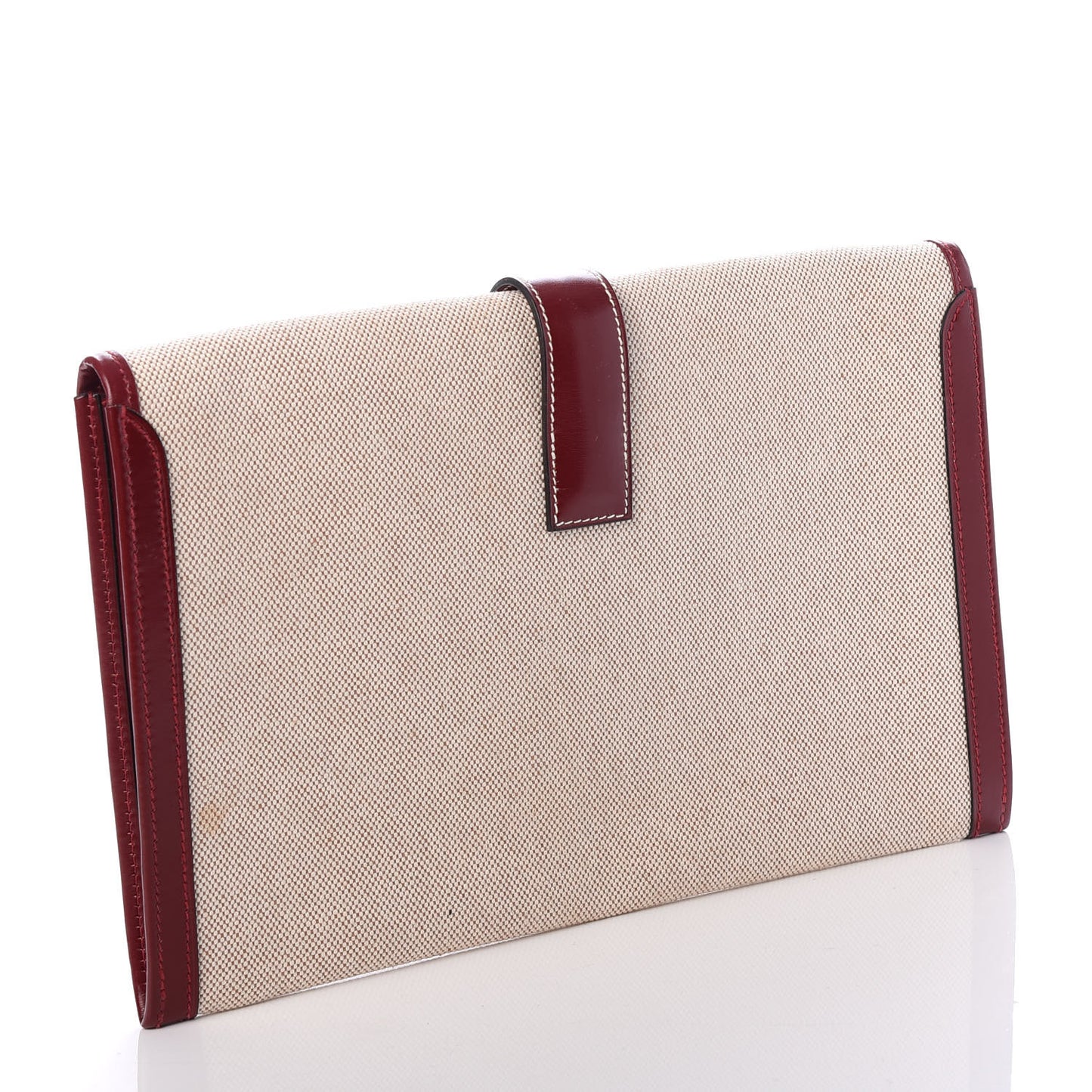 Box Toile Jige PM Clutch Rouge H