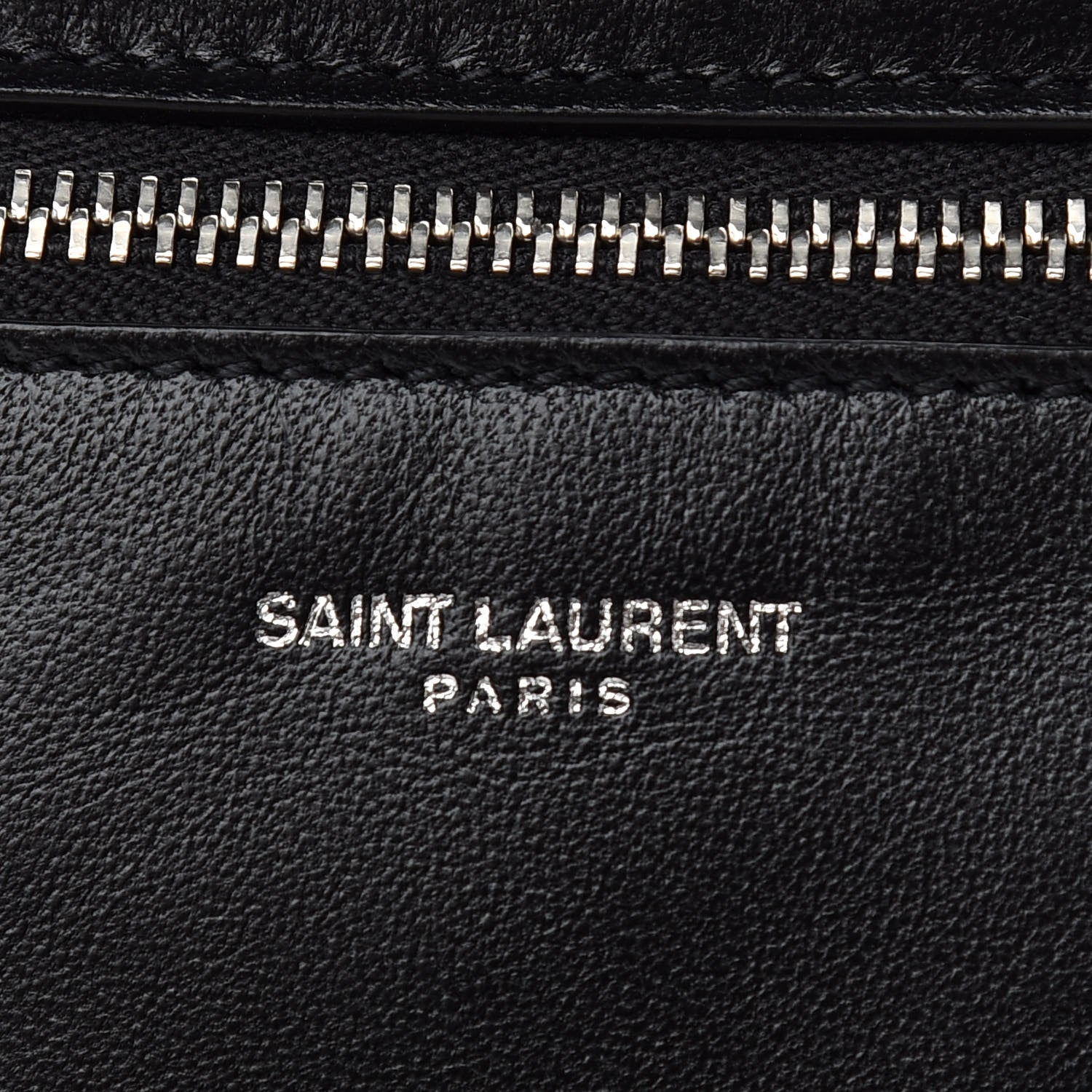Saint Laurent Antiqued Lambskin Sid Flat Crossbody Black 7 of 10
