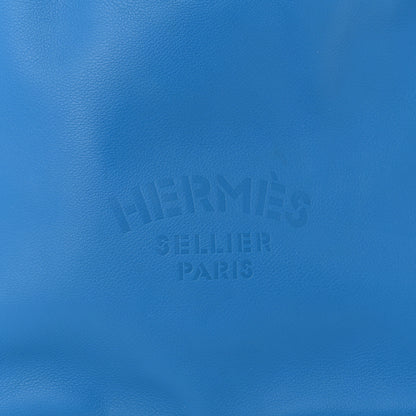 Hermes Cheri Calfskin Bridado Backpack Bleu Hydra 8 of 10