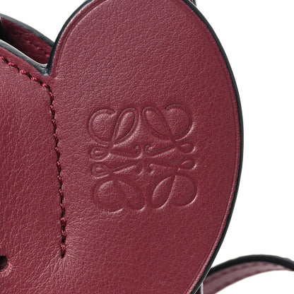 Loewe Calfskin Elephant Pouch Crossbody Bag Wine 7 of 8