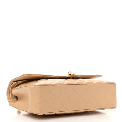 Chanel Caviar Quilted Medium Double Flap Beige 4 of 12