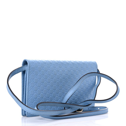 Gucci Microguccissima Crossbody Wallet Mineral Blue 4 of 17