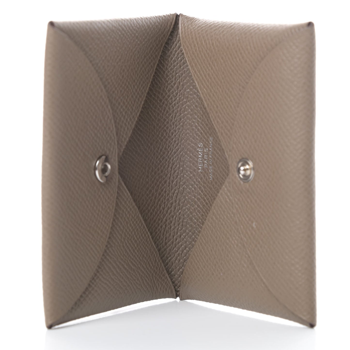Epsom Calvi Card Case Etoupe