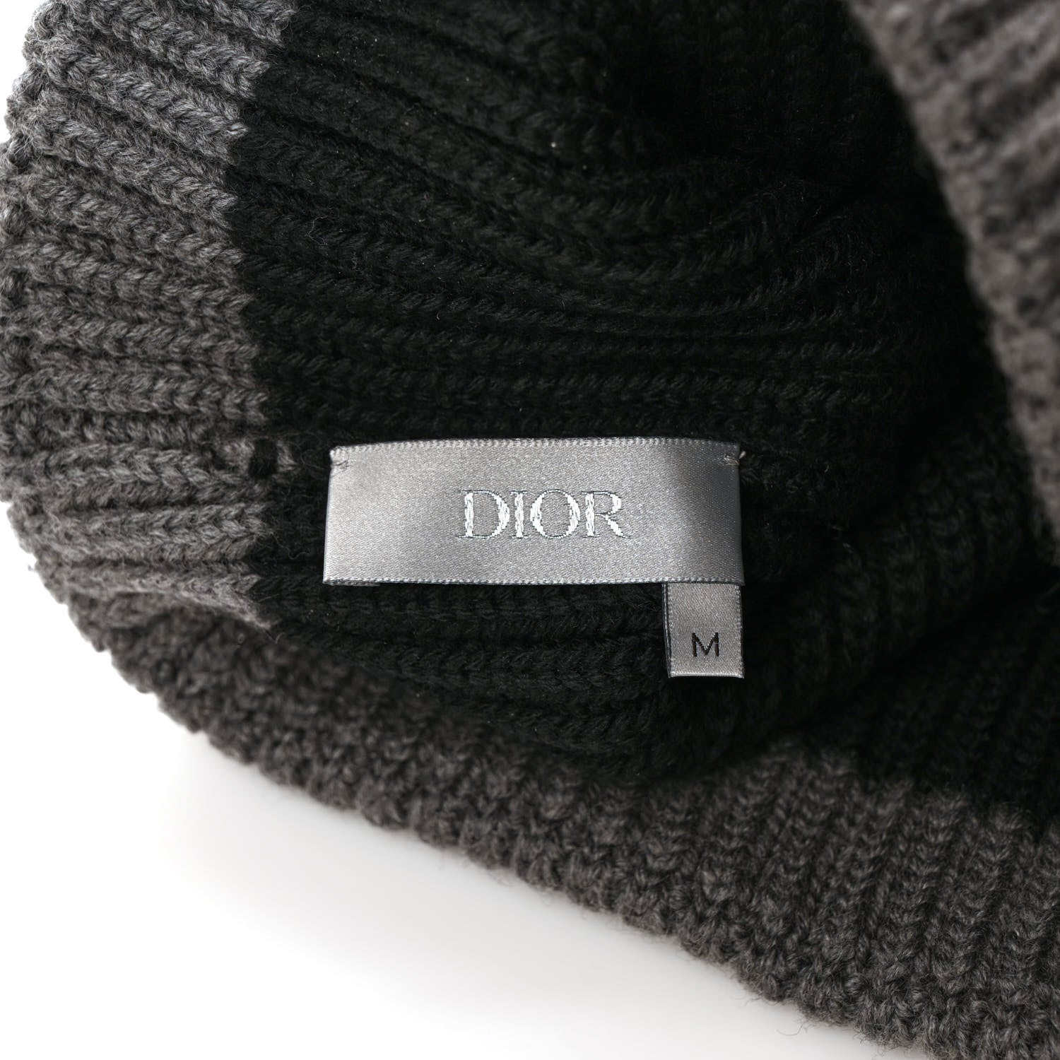 Christian Dior Knit Hat M Grey Black 5 of 5