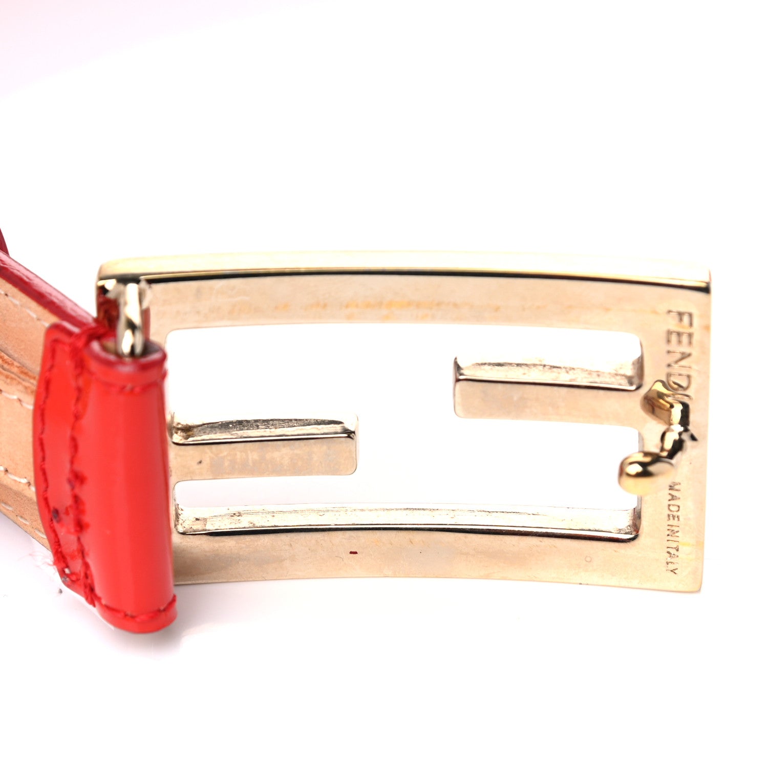 Fendi Patent FF Belt 85 34 Red 6 of 7