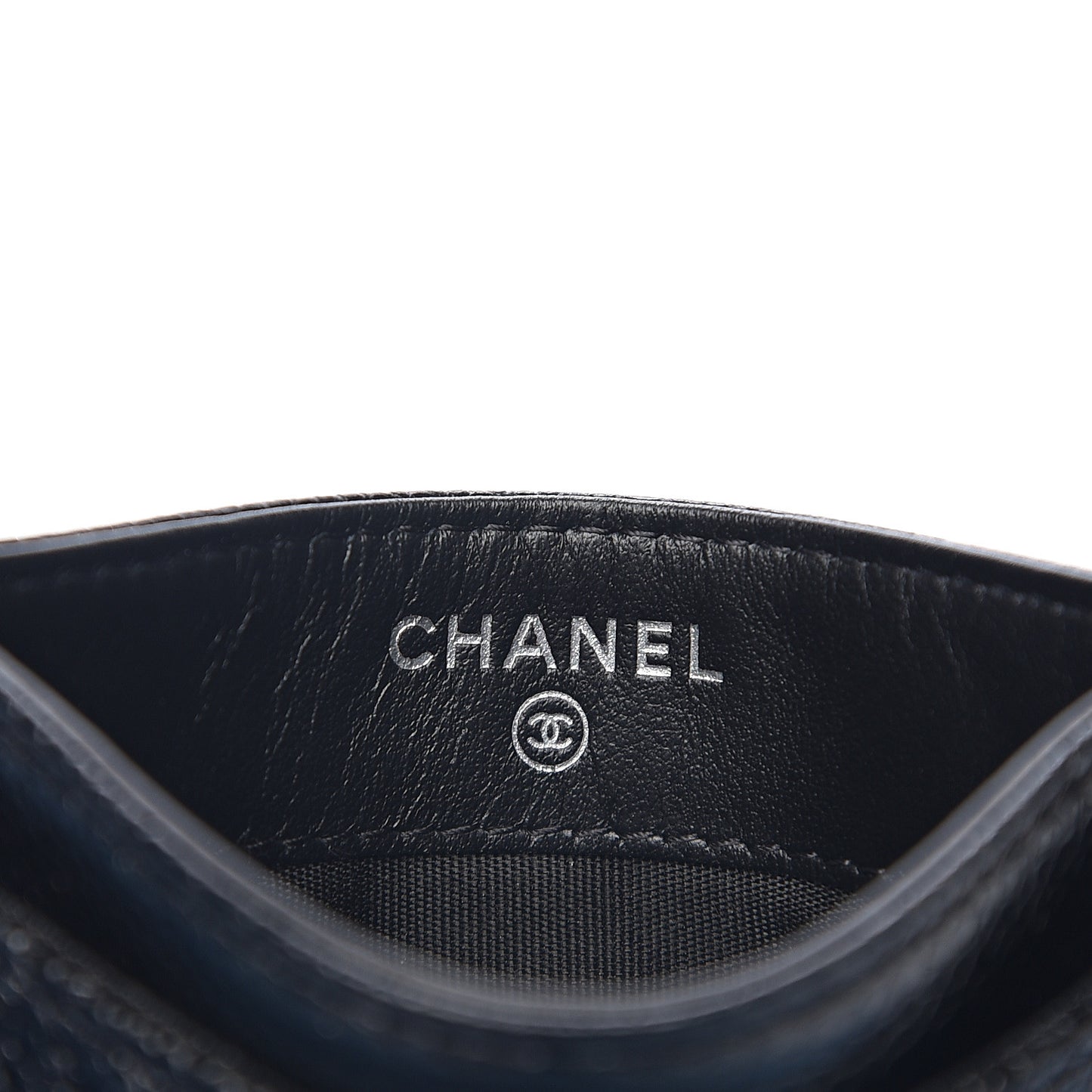 Caviar Quilted Incognito Card Holder Black