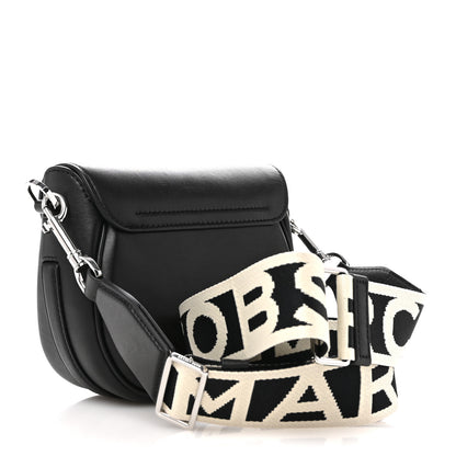 Marc Jacobs Calfskin Small The Covered J Marc Saddle Bag Black 3 of 10