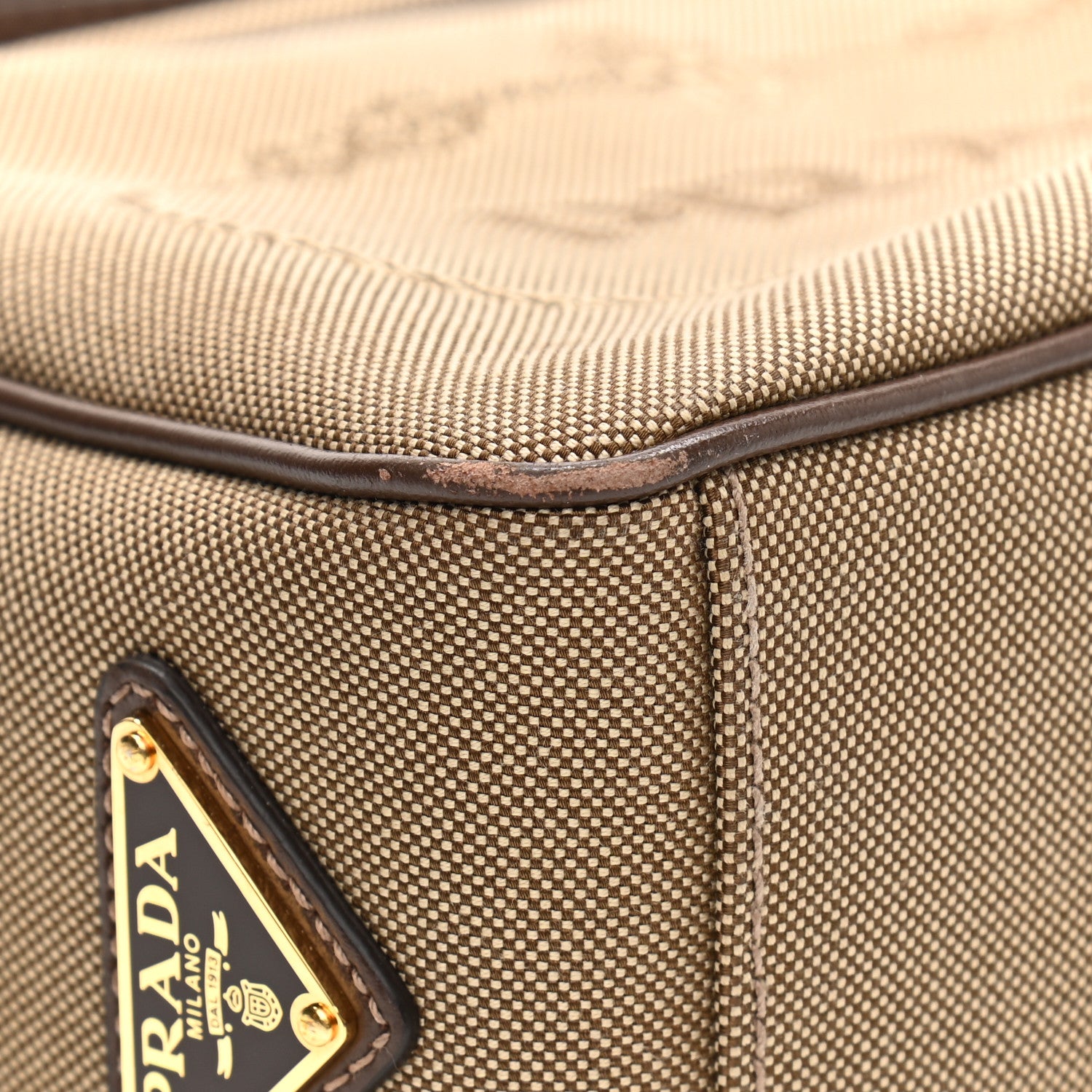 Prada Jacquard Logo Camera Bag Corda Bruciato 10 of 15