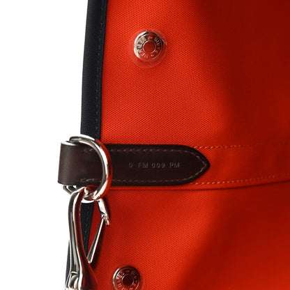 Hermes Toile Sac De Pansage Groom Bleu Navy Feu 9 of 13