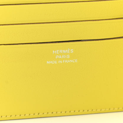 Hermes Swift Citizen Twill Compact Wallet Lime 6 of 8