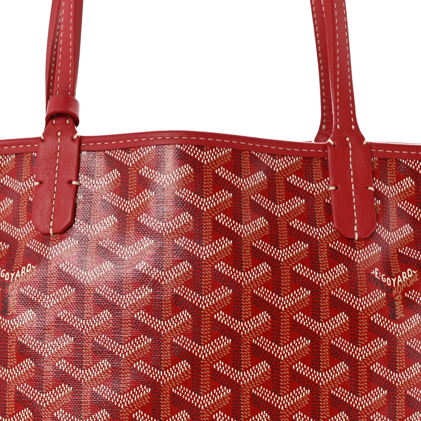 Goyardine Reversible Mini Anjou Red