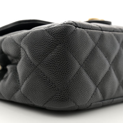 Chanel Caviar Quilted Small Wavy CC Hobo Black 9 of 10