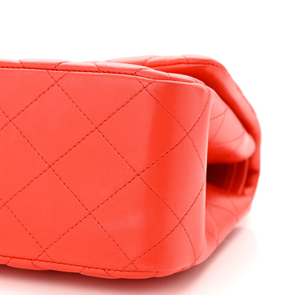 Chanel Lambskin Quilted Jumbo Double Flap Red 10 of 13