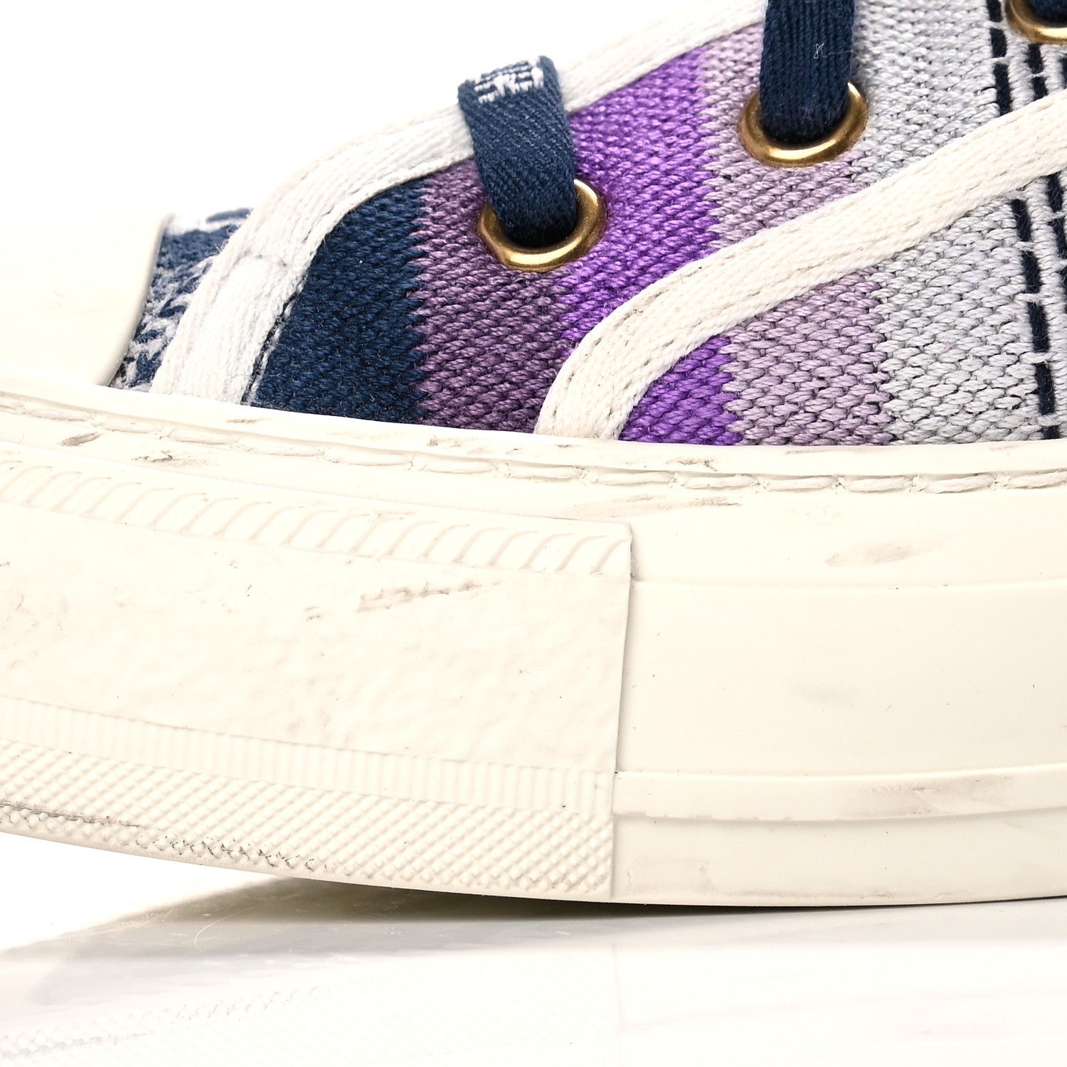 Christian Dior Canvas Rainbow Embroidered Womens Walk'N'Dior Low Top Sneakers 39.5 Multicolor 9 of 15