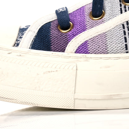 Christian Dior Canvas Rainbow Embroidered Womens Walk'N'Dior Low Top Sneakers 39.5 Multicolor 9 of 15