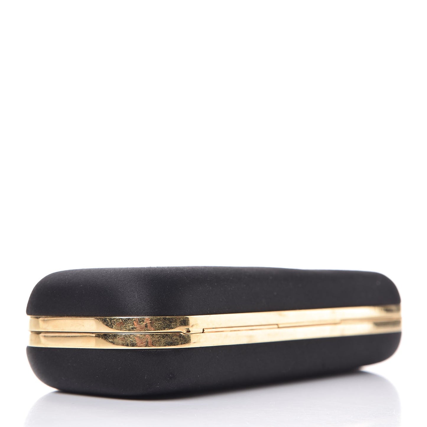 Silk Knucklebox Clutch Black