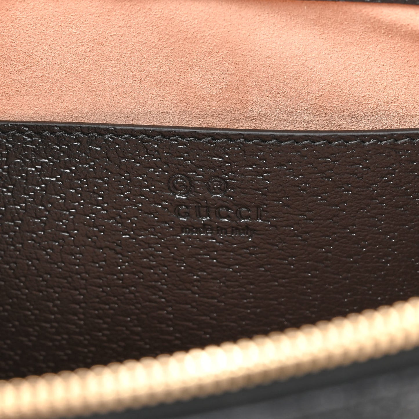 Textured Calfskin Web Small Ophidia Tote Bag Black